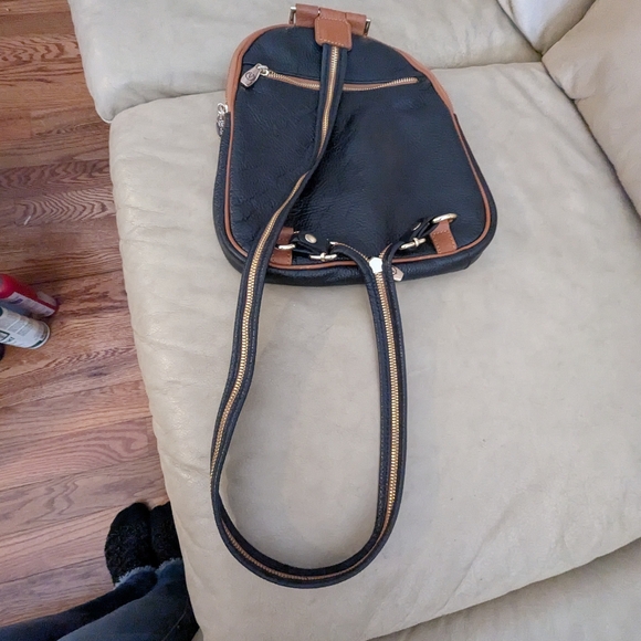 Valentina Black and Brown Backpack - Picture 7 of 12